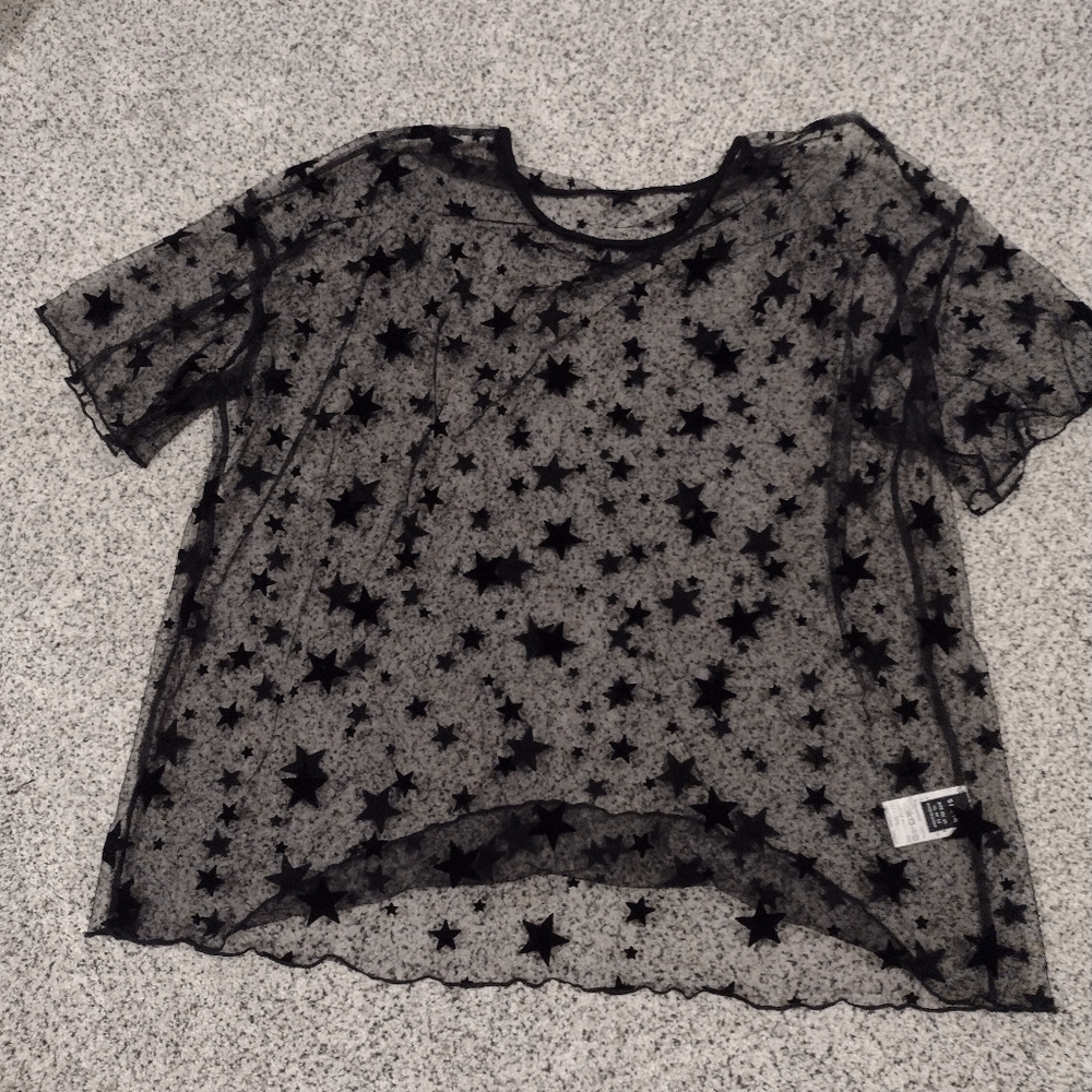 Sheer star shirt size XL
